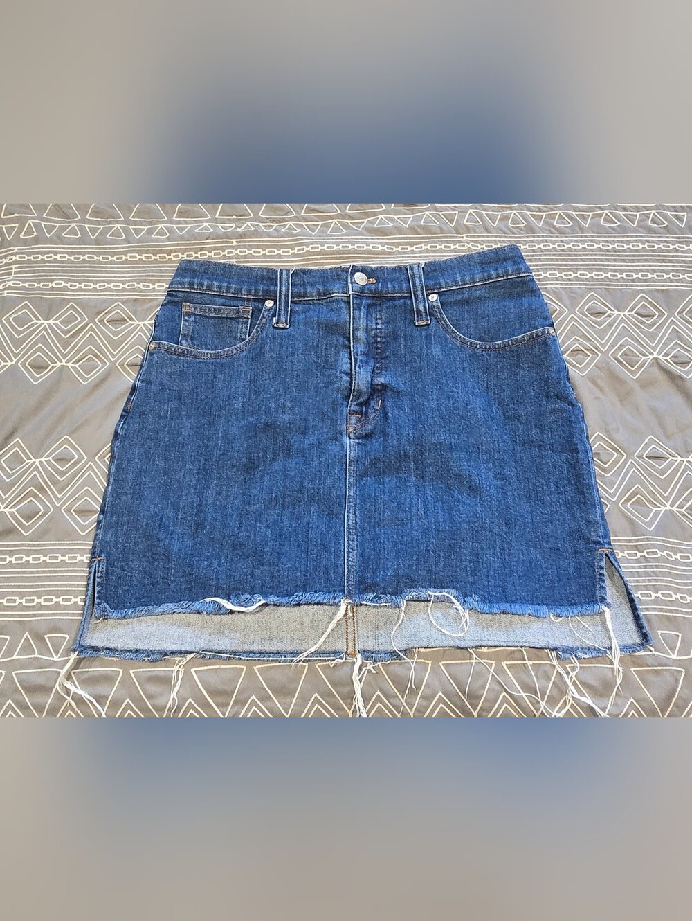 Madewell High Waisted Denim Skirt Size 30